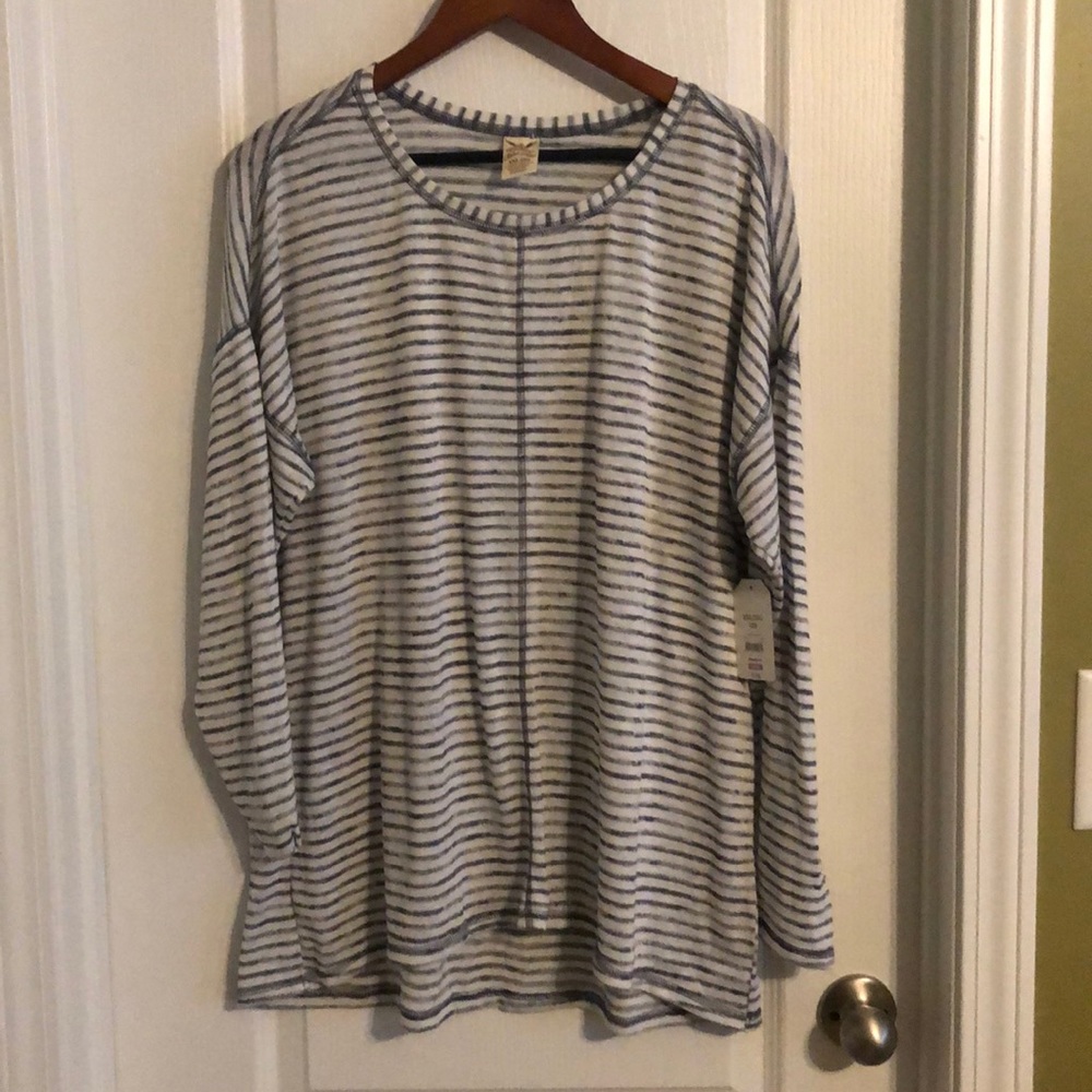 Faded Glory Striped Top XXL